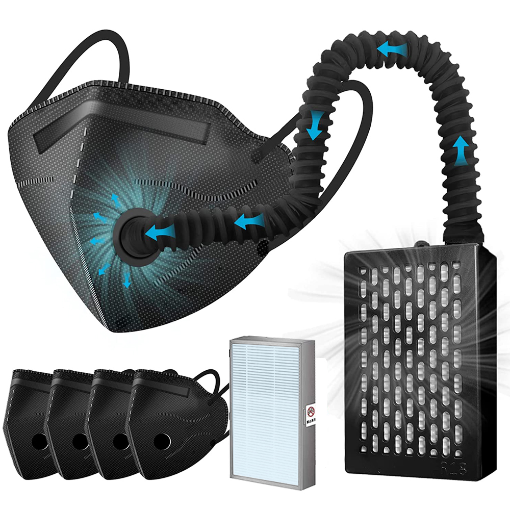 Kn95 Respirator Mask - Elektrisch KN95-masker met ventilator - luchtzuiverend