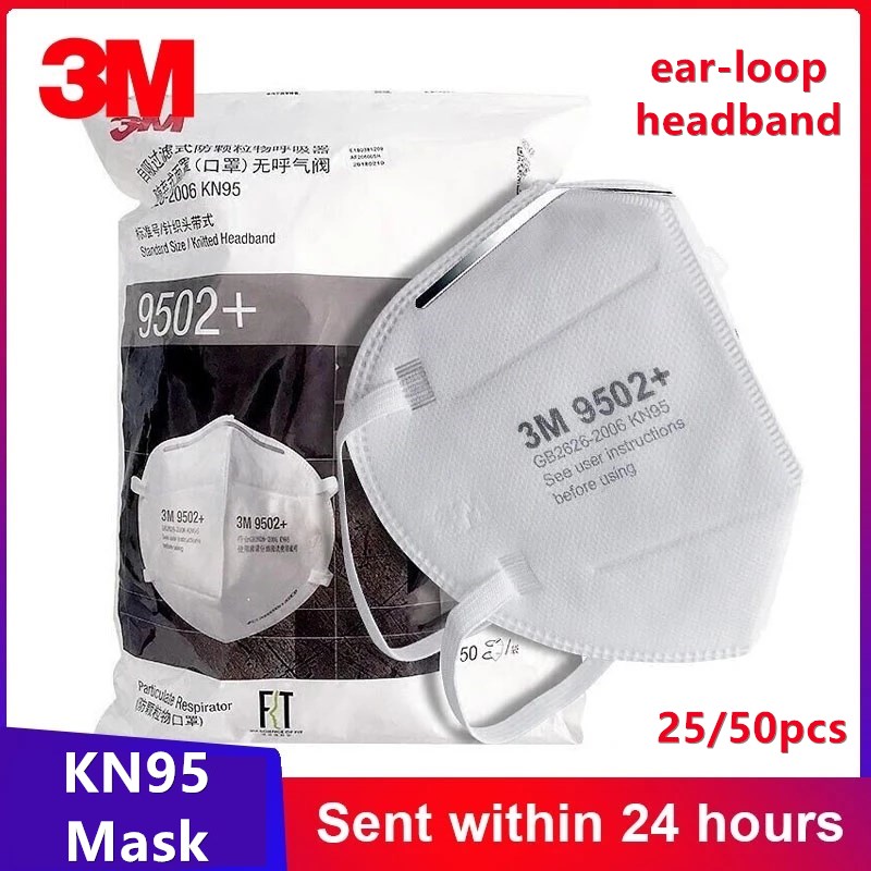 3M Mask 9502+ - 3M KN95 Originele Gezicht Beschermende Maske