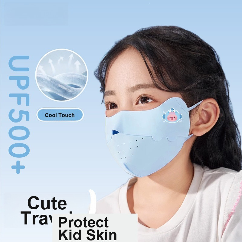 Kids Face Mask - Kinderen IJs Zijde Mondmasker Schattig Bedrukt