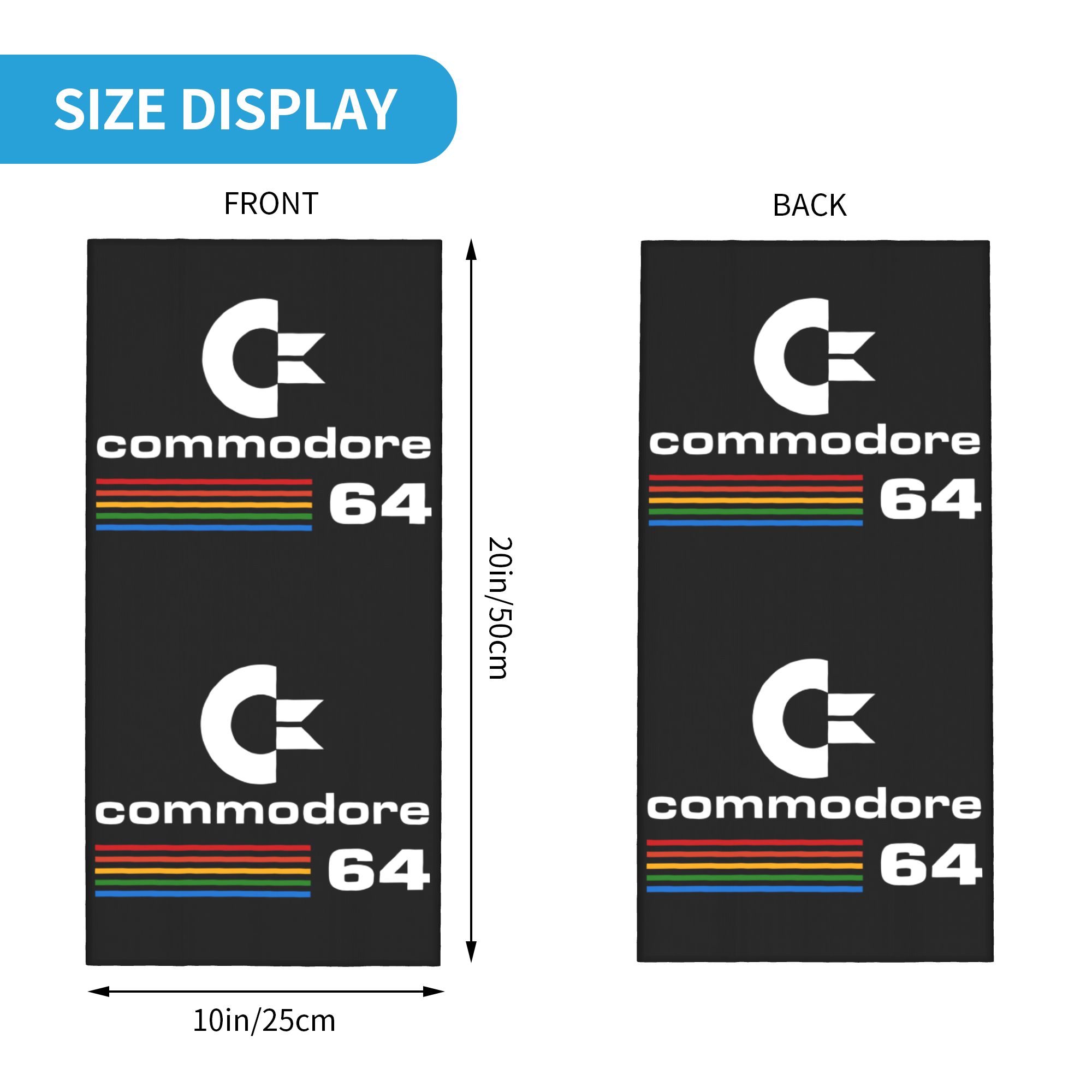Aangepaste Commodore 64 Bandan - Neck Gaiter Face Cover recensie en prijs