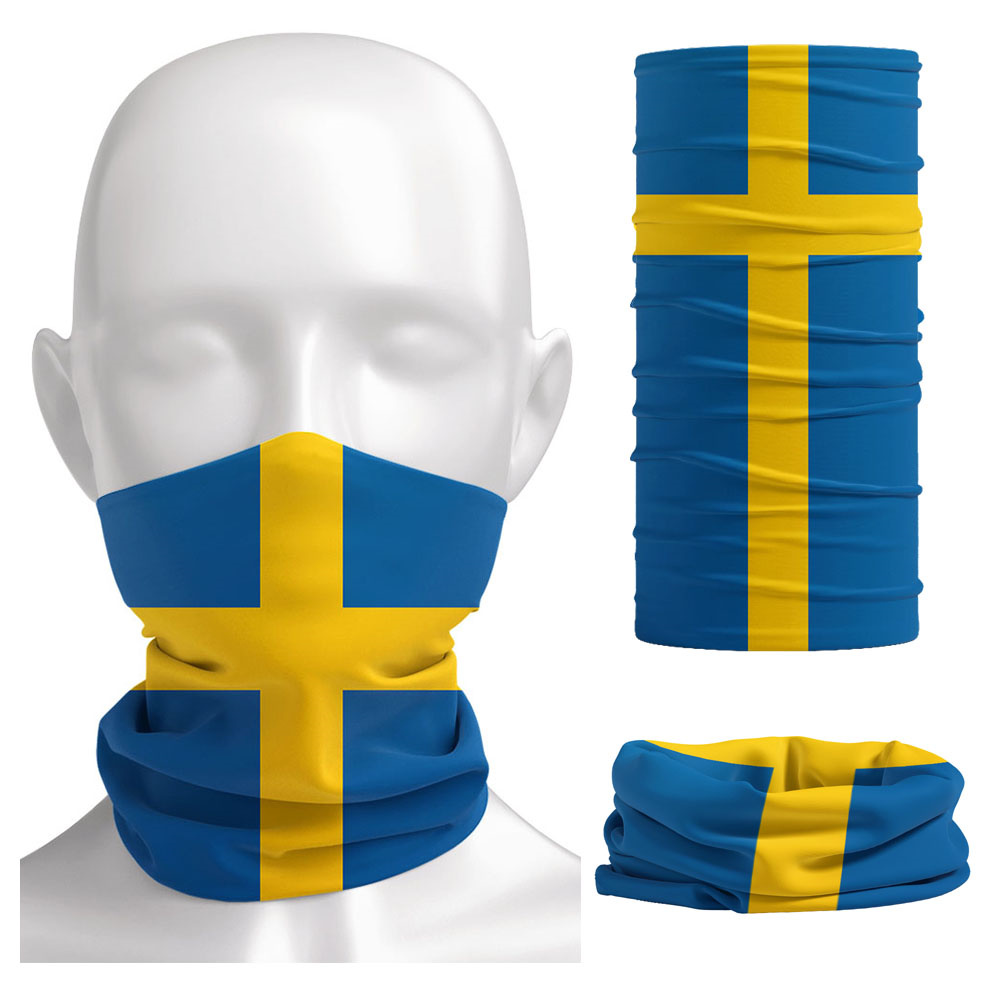 Zweedse vlag bedrukte bandana  - Neck Gaiter Face Cover recensie en prijs