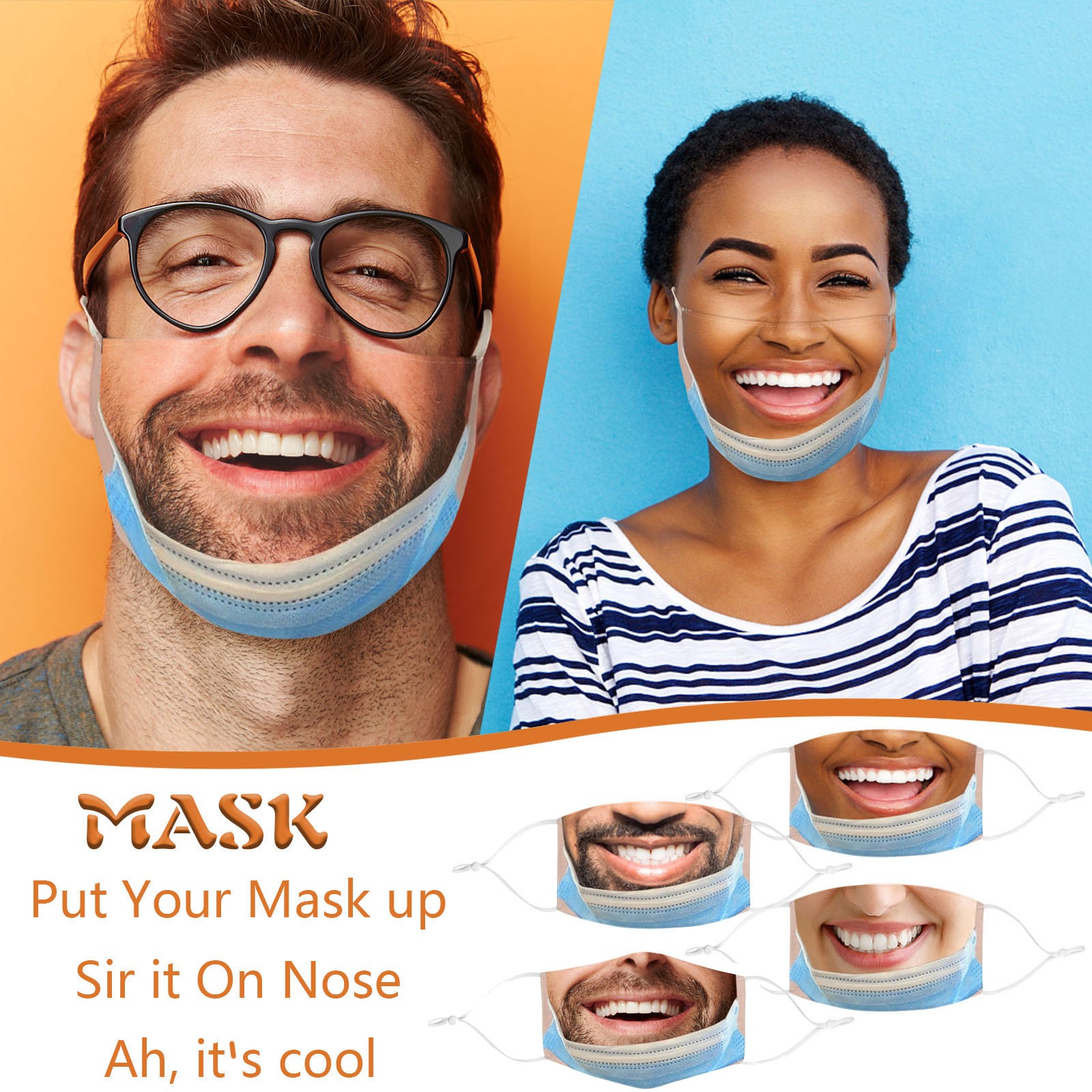 Volwassen grappig mondmasker G - Cloth Face Mask Washable recensie en prijs