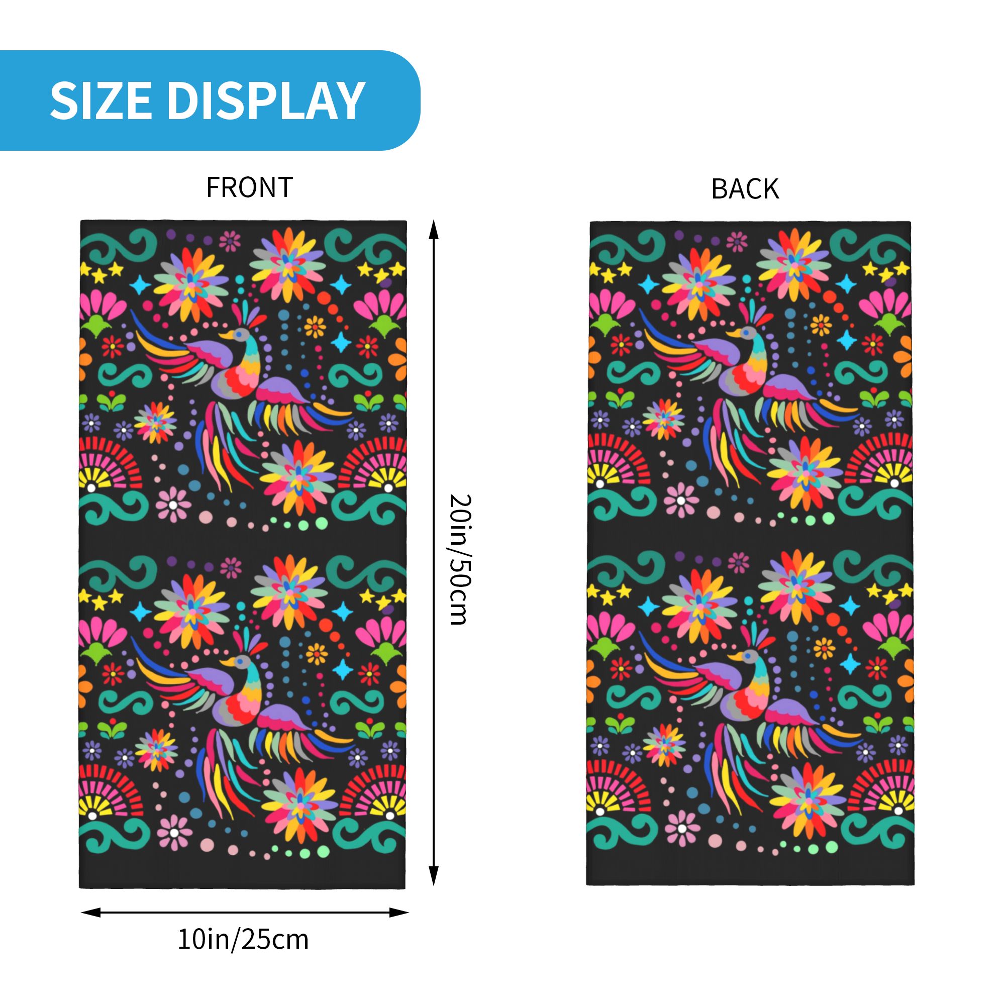 Aangepaste Mexicaanse bloemen  - Neck Gaiter Face Cover recensie en prijs