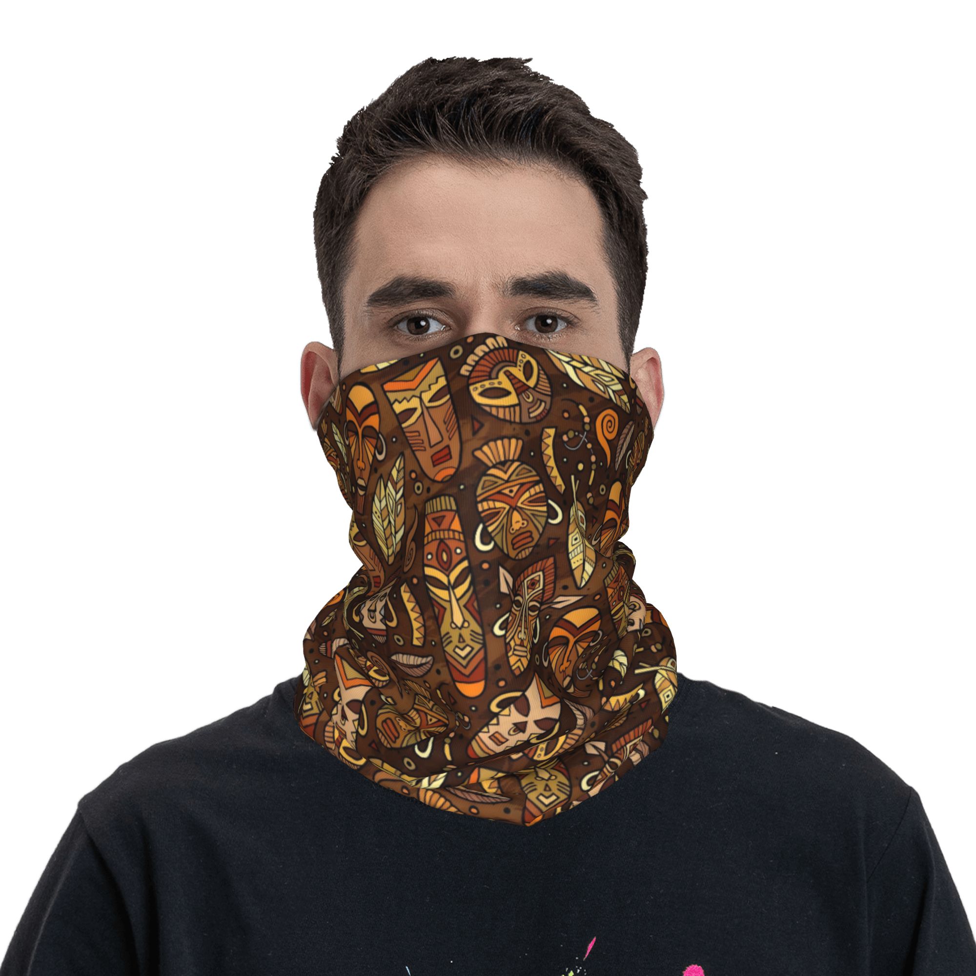 Aangepaste tribale maskerpatro - Neck Gaiter Face Cover recensie en prijs