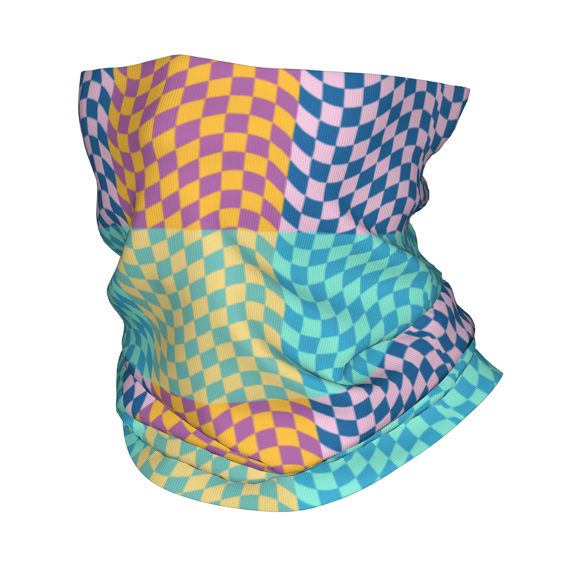 Aangepaste gekleurde geruite b - Neck Gaiter Face Cover recensie en prijs